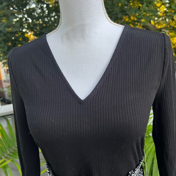 NWT - EXPRESS Dress Size Small Black & White - Picture 5 of 6